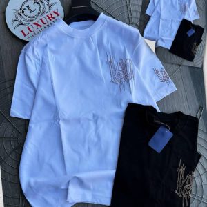 White & Black Roundneck